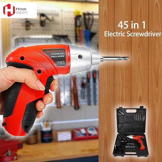 45Pcs Cordless Screwdriver|مفك براغي لاسلكي (45 قطعة)