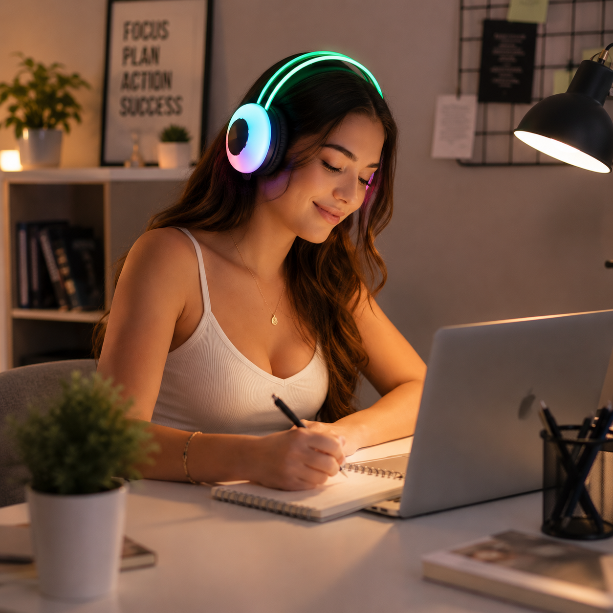 LED Wireless Headset UAE — Hi-Fi Stereo Sound with RGB Lighting, Built-in Mic & Bluetooth | Gaming, Music & Online Classes | UAE Delivery