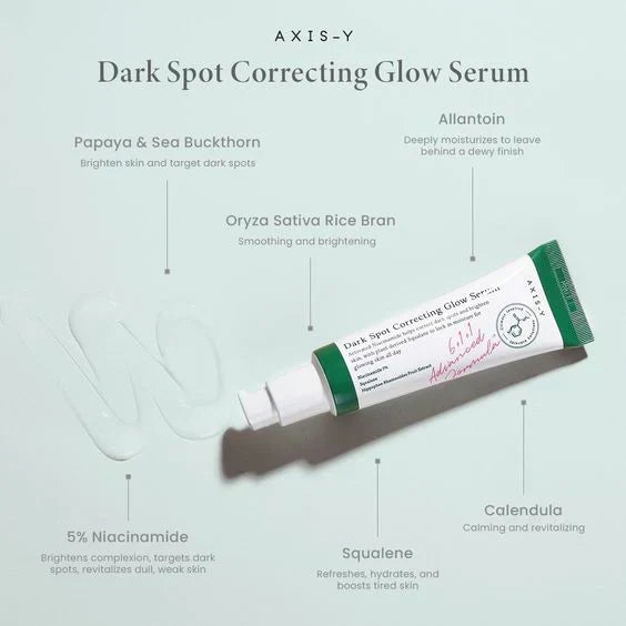 Axis-Y Dark Spot Correcting Glow Serum 50Mlسيروم Axis-Y لتصحيح البقع الداكنة وإضفاء النضارة - 50 مل