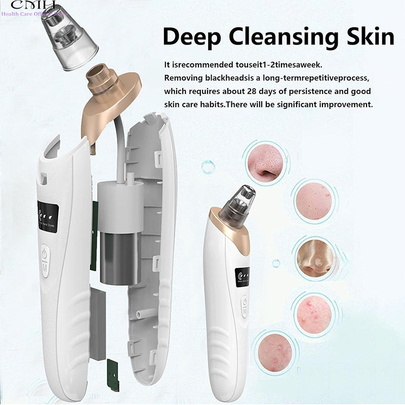 Electric Black Head Suction Instrument Face Cleanerجهاز شفط الرؤوس السوداء الكهربائي لتنظيف الوجه