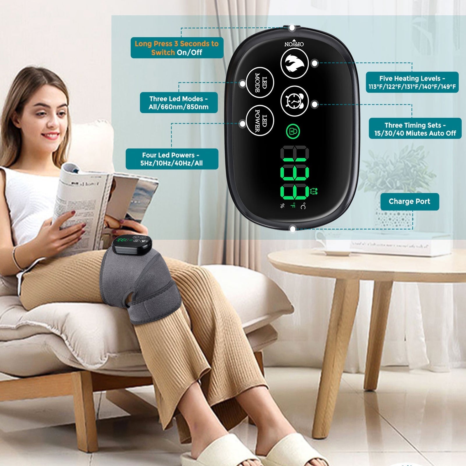 Electric Knee Massager|مدلك الركبة الكهربائي