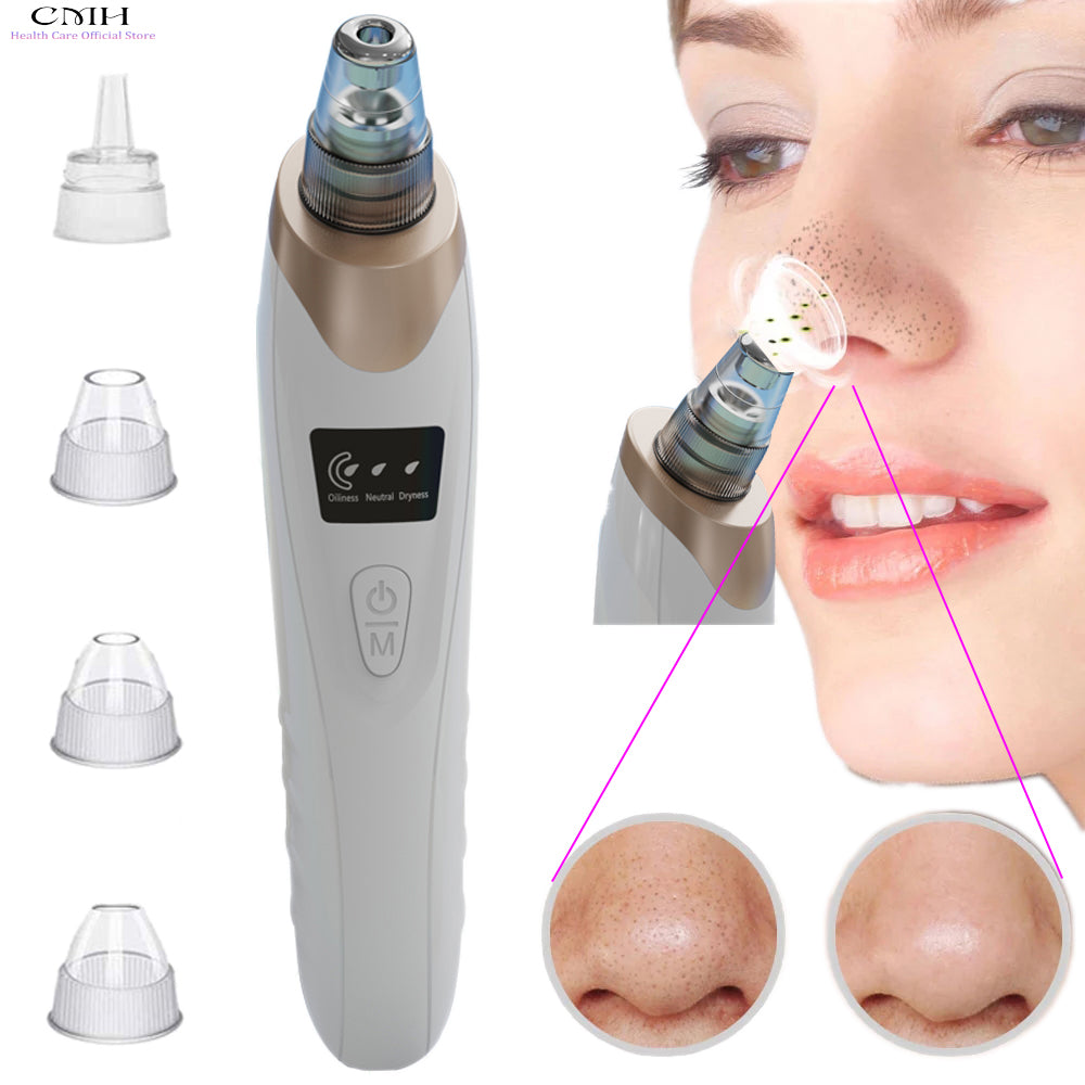 Electric Black Head Suction Instrument Face Cleanerجهاز شفط الرؤوس السوداء الكهربائي لتنظيف الوجه