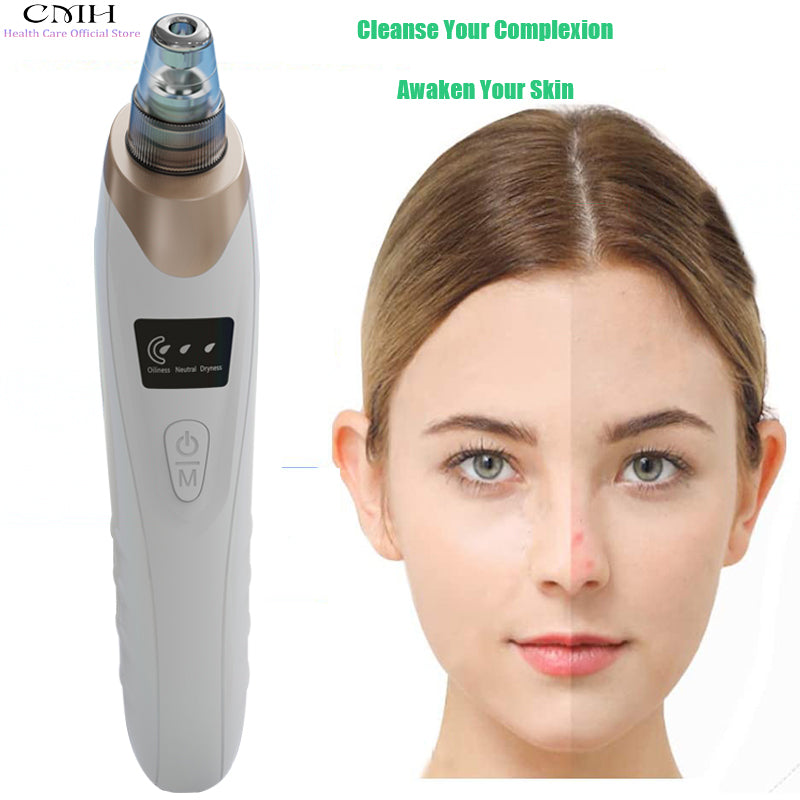 Electric Black Head Suction Instrument Face Cleanerجهاز شفط الرؤوس السوداء الكهربائي لتنظيف الوجه