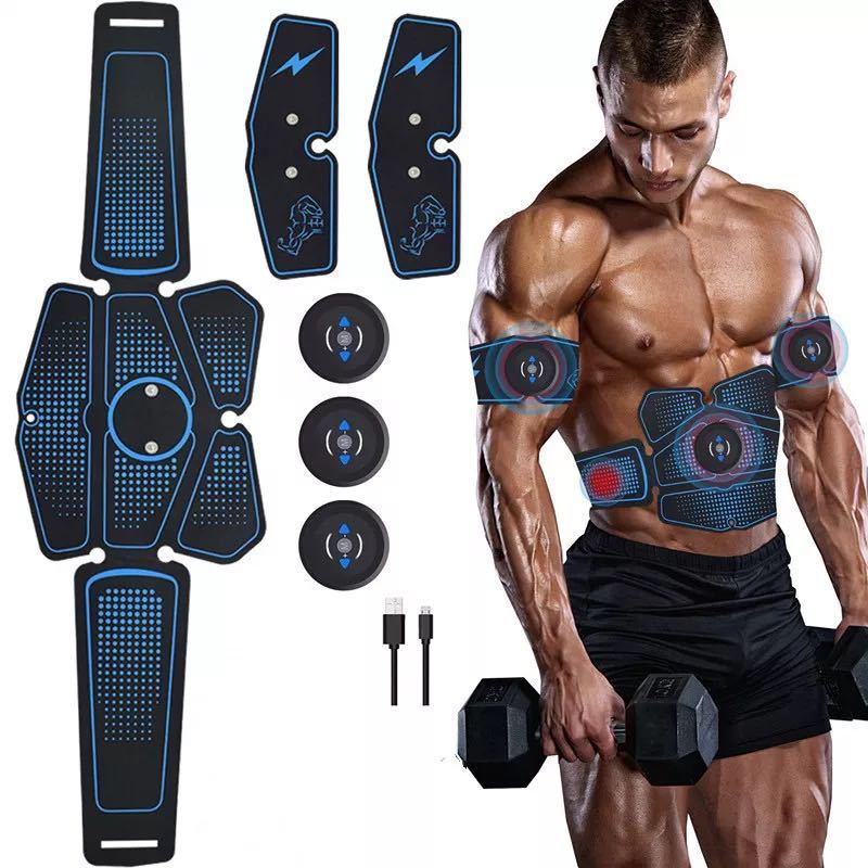Abdominal Muscle Training with EMS Fitness Equipmentتدريب عضلات البطن باستخدام معدات اللياقة البدنية بتقنية EMS