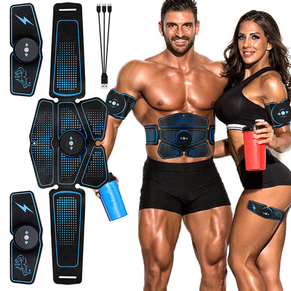 Abdominal Muscle Training with EMS Fitness Equipmentتدريب عضلات البطن باستخدام معدات اللياقة البدنية بتقنية EMS