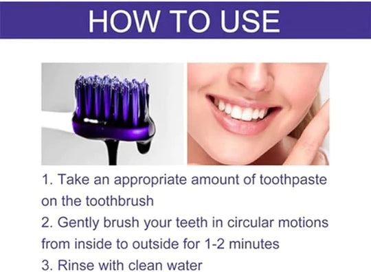 EELHOE PURPLE WHITENING TOOTHPASTE|معجون أسنان EELHOE المبيض باللون البنفسجي